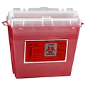Bemis Sharps Container, 5 Quart, Red, Box of 32 (175030-32)