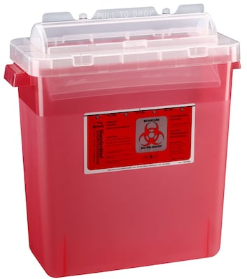 Bemis Sharps Container, 3 Gallon, Red, 12 Pack (333030-12)