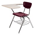 Virco Desk & Chair Unit; Burgundy