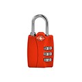 Travergo 3 Digit Combination Lock, Red (TR1120RD)