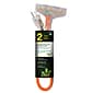 GoGreen Power 2' Indoor/Outdoor Extension Cord, 3-Outlet, 12 AWG, Orange (GG-15302)