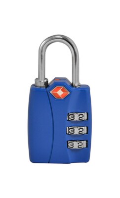 Travergo 3 Digit Combination Lock, Blue (TR1120BL)