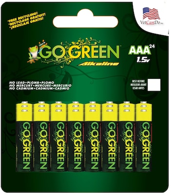 GoGreen Power Alkaline AAA 24pk Batteries