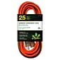 GoGreen Power 25' Indoor/Outdoor Extension Cord, 12 AWG, Orange (GG-14025)
