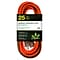GoGreen Power 12/3 25 Heavy Duty Extension Cord, Lighted End, Orange (GG-14025)