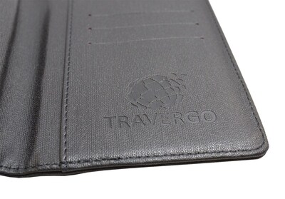 GoGreen Power Travergo Passport Holder, Black (TR1220BK)
