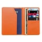 GoGreen Power Travergo PU Leather Passport Holder, Orange (TR1240OR)