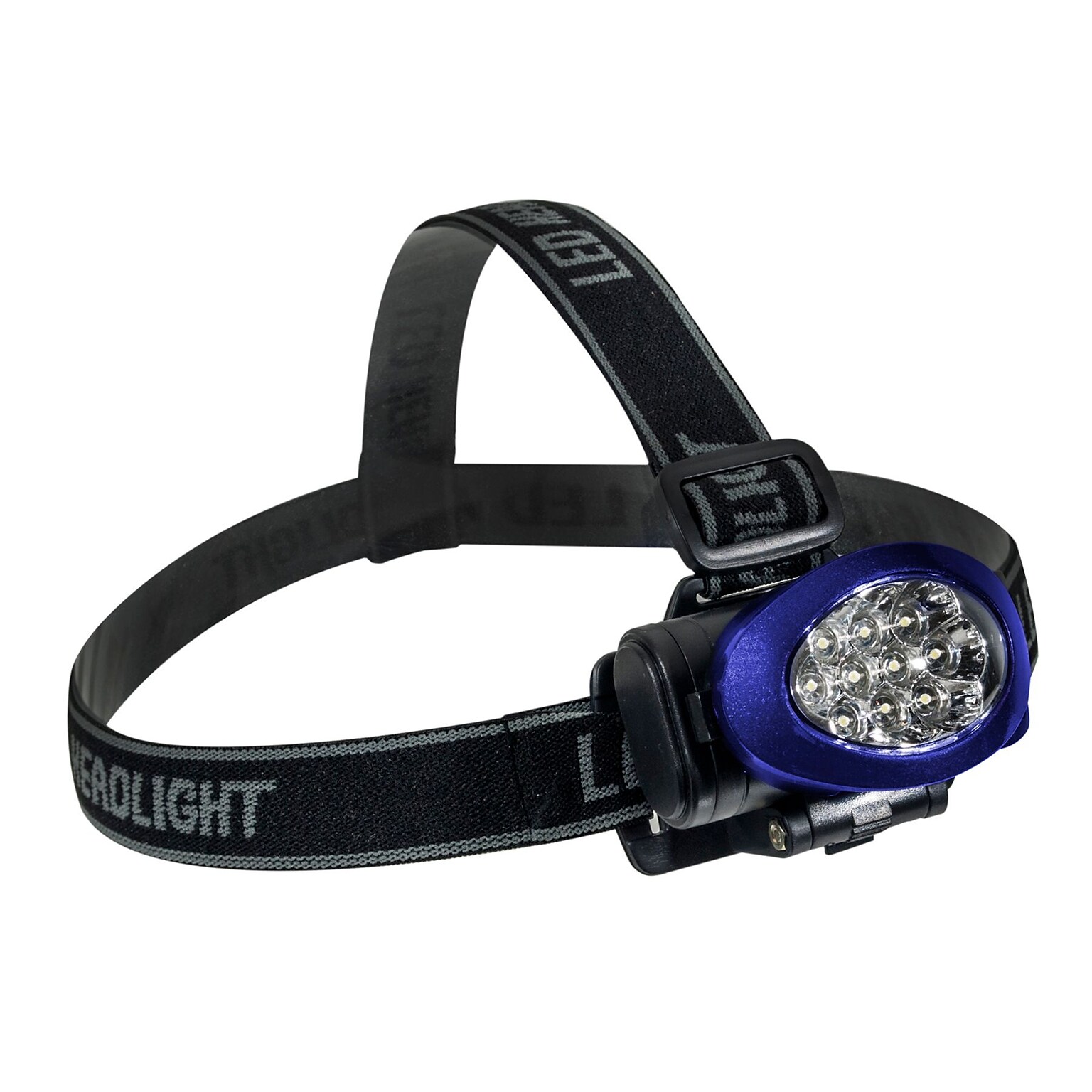 GoGreen Power 10 LED Head light with Strobe, Blue (GG-113-10HLBL)