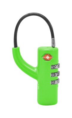 Travergo 3 Digit Barrel Combination Lock, Green (TR1160GN)