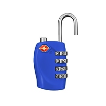 GoGreen Power Travergo 4 Digit Combination Lock, Blue (TR1140BL)