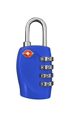 GoGreen Power Travergo 4 Digit Combination Lock, Blue (TR1140BL)