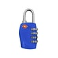 Travergo 4 Digit Combination Lock, Blue (TR1140BL)