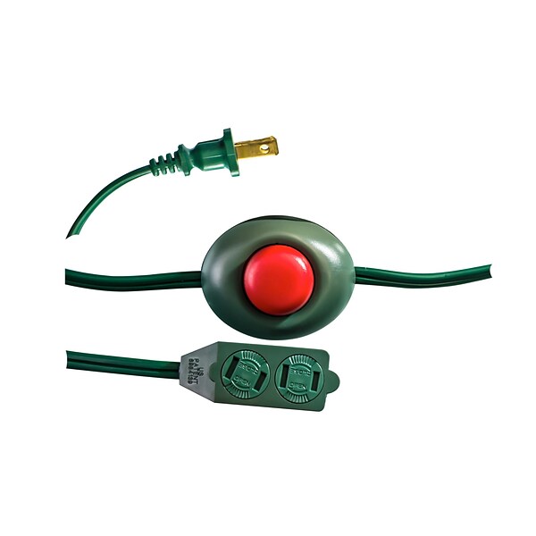 Go Green Power 9 Extension Cord, 3-Outlet, 18 AWG, Green (GG-24510GN)