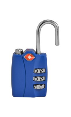 Travergo 3 Digit Combination Lock, Blue (TR1120BL)