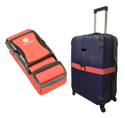 GoGreen Power Travergo Nylon Luggage Strap, Red (TR1200RD)