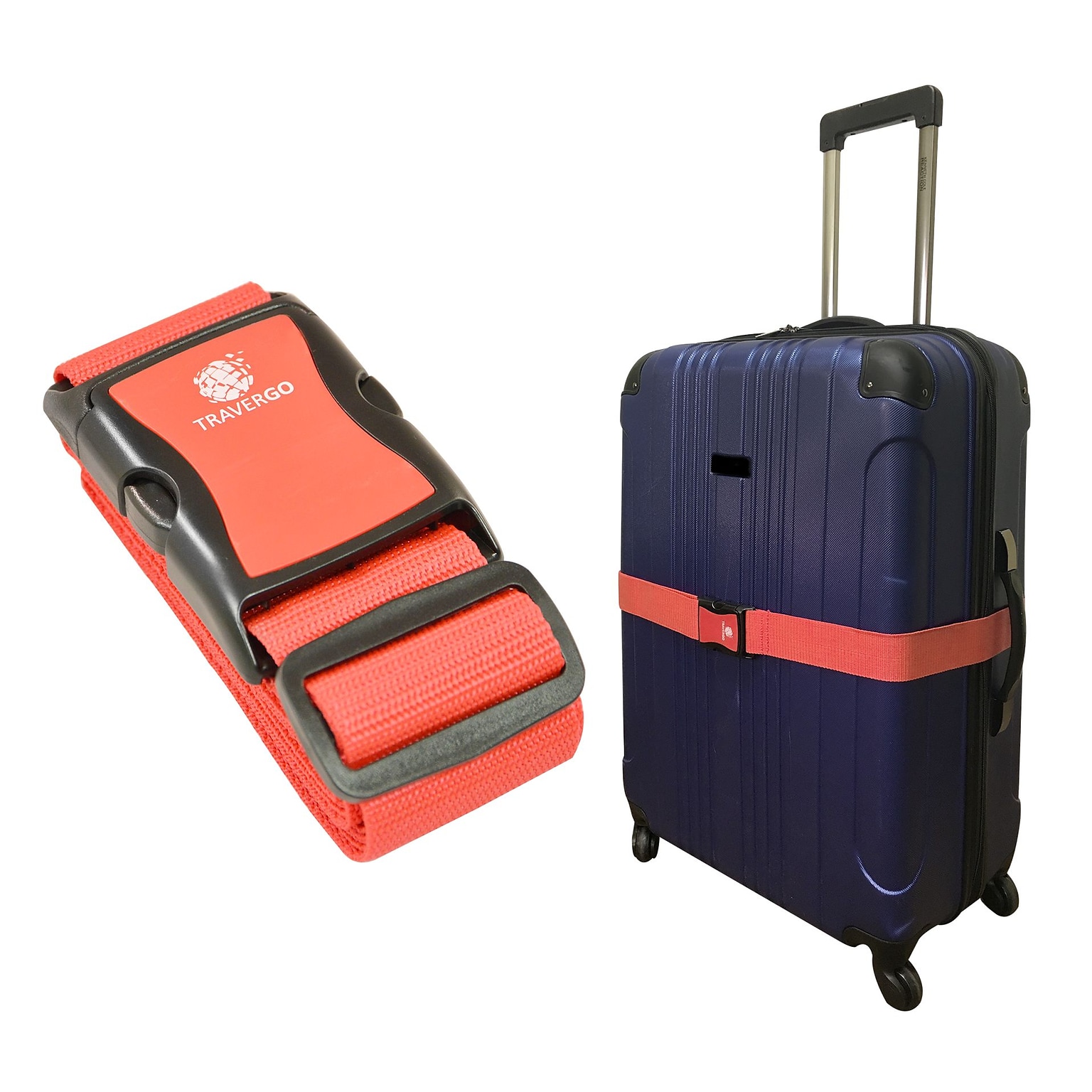 Travergo Luggage Strap, Red (TR1200RD)