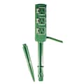 GoGreen Power 18/2 18 3-Outlet Outdoor Power Stake, Green - GG-36004