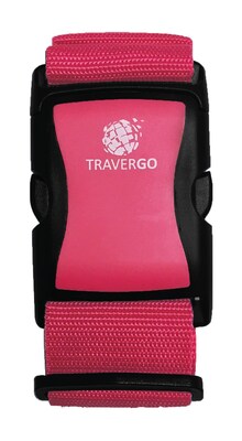 GoGreen Power Travergo Nylon Luggage Strap, Pink (TR1200PK)