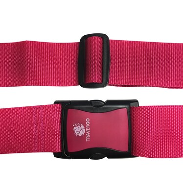 GoGreen Power Travergo Nylon Luggage Strap, Pink (TR1200PK)