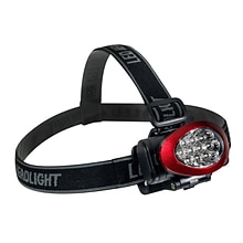 GoGreen Power 10 LED Head light with Strobe, Red (GG-113-10HLRD)