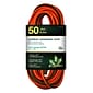 GoGreen Power 12/3 50' Heavy Duty Extension Cord, Lighted End - Orange, GG-14050