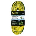 GoGreen Power 16/3 50 Heavy Duty Cold Weather Extension - Lighted End, Yellow - GG-17750