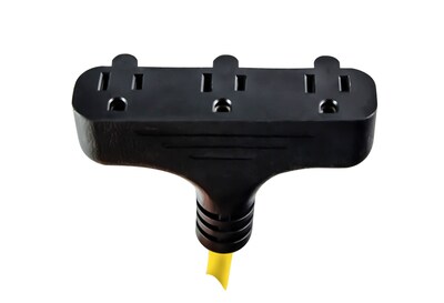 GoGreen Power 12/3 2' Portable Tri-Tap GFCI, Yellow - GG-12402