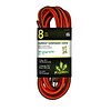 GoGreen Power 16/3 8 Heavy Duty Extension Cord - Lighted End, Orange - GG-13708