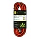 GoGreen Power 16/3 8' Heavy Duty Extension Cord, Lighted End, Orange (GG-13708)
