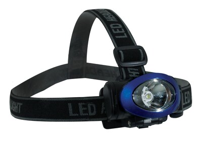 GoGreen Power 3W LED Head Light with Strobe, Blue (GG-113-3WHLBL)