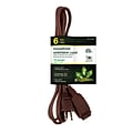 GoGreen Power 6 Extension Cord, 3-Outlet, 16 AWG, Brown (GG-24806-10)