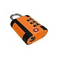 Travergo 3 Digit Two Tone Combination Lock, Orange (TR1100OR)