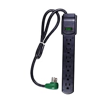 GoGreen Power 2.5 Surge Protector, 6 Outlet, Black (GG-16103MSBK)