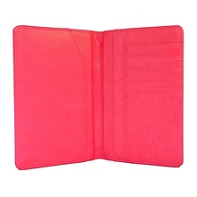 GoGreen Power Travergo PU Leather Passport Holder, Pink (TR1240PK)