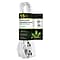 Go Green Power 15 Extension Cord, 3-Outlet, 16 AWG, White (GG-19615)