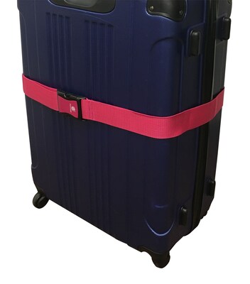 GoGreen Power Travergo Nylon Luggage Strap, Pink (TR1200PK)