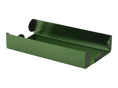 CONTROLTEK Coin Tray, 1 Compartment, Green (560067)