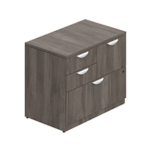 Offices to go 29.5 Laminate Mixed Storage Unit with Lock with 4 shelves, Artisan Gray (TDSL3622MSF-