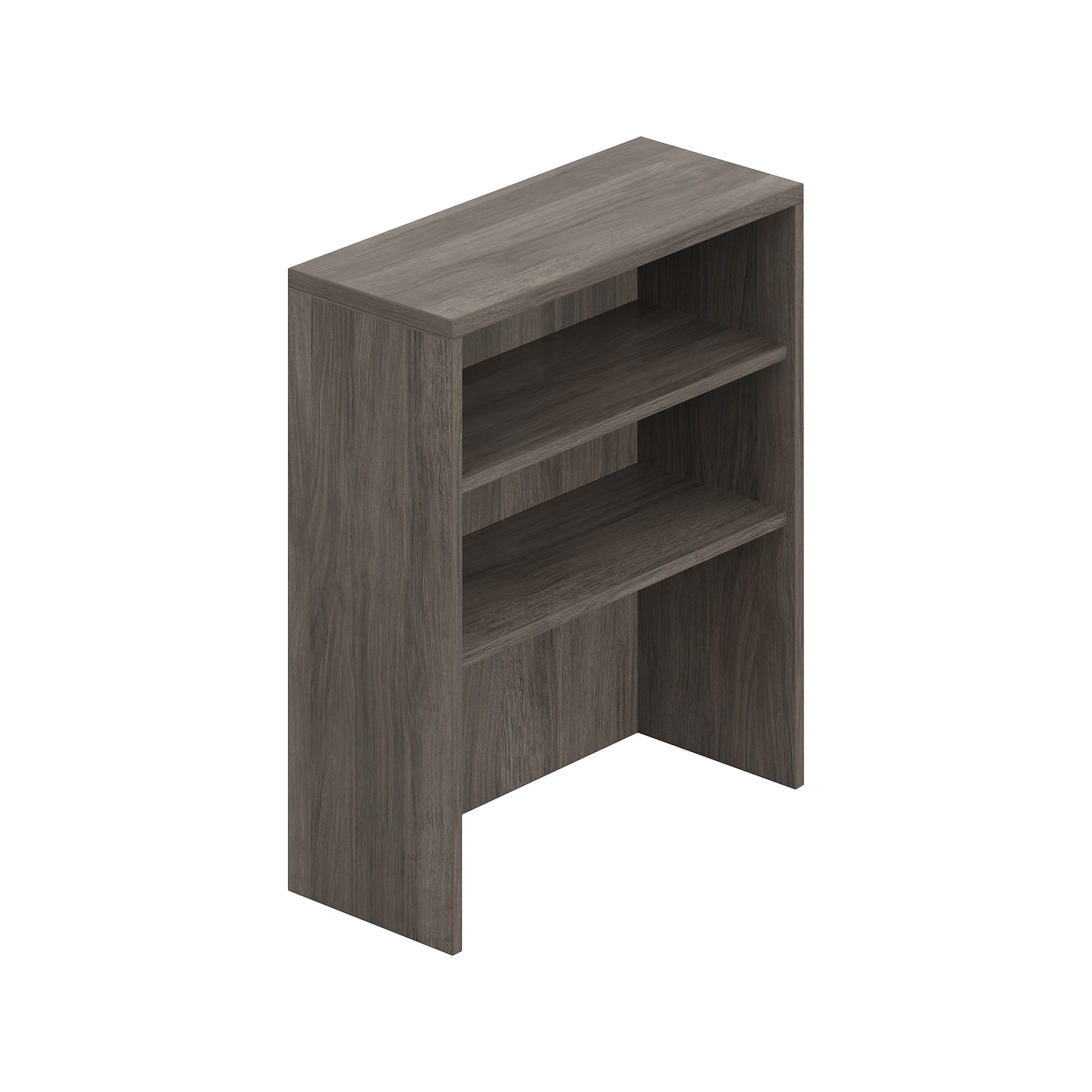 Offices to Go 2-Shelf 36H Table Top Bookcase Artisan Gray (TDSL36HOAGL)