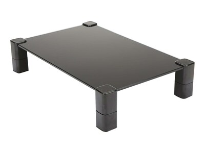 Mind Reader Adjustable Monitor Stand, Black (4LEGLASS-BLK)