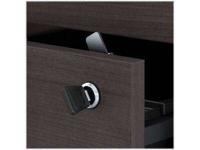 Bush Business Furniture Jamestown 72"W Desk with 4 Drawers, Storm Gray/White (JTN005SGWHSU)