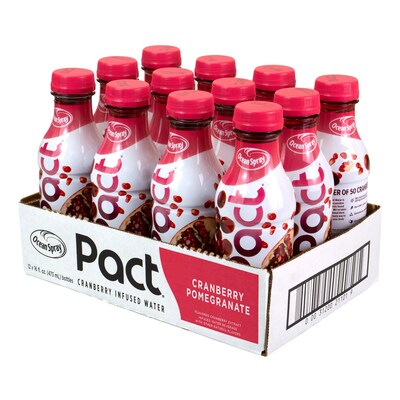 Ocean Spray Cranberry Pomegranate Infused Water, 16 oz, 12/Pack (307-00091)