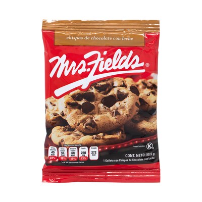 Mrs Fields Milk Chocolate Chip Cookies, 2.1 oz, 20/Pack (212-00010)