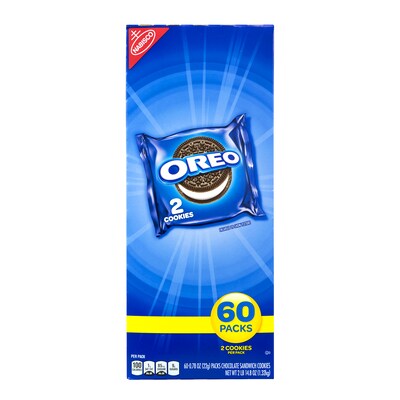 Oreo Chocolate Sandwich Cookies, 1 oz., 120 Packs/Box (304-00072)