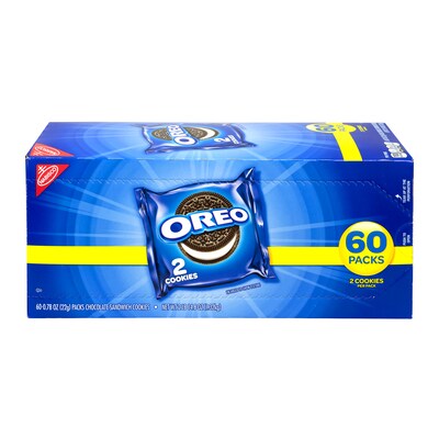 Oreo Chocolate Sandwich Cookies, 1 oz., 120 Packs/Box (304-00072)