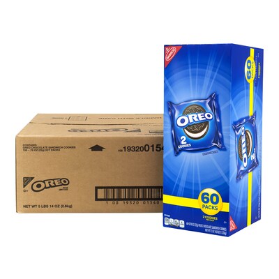 Oreo Chocolate Sandwich Cookies, 1 oz., 120 Packs/Box (304-00072)