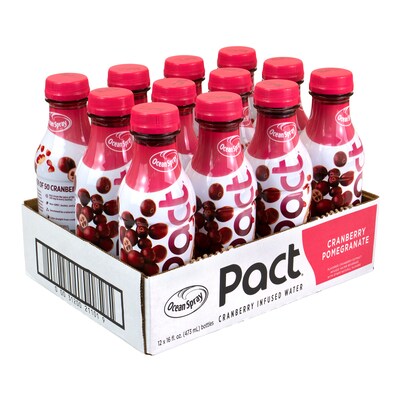 Ocean Spray Cranberry Pomegranate Infused Water, 16 oz, 12/Pack (307-00091)