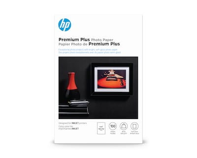 HP Premium Satin Plus Photo Paper, 4 x 6, 100 Sheet/Pack (CR666A)