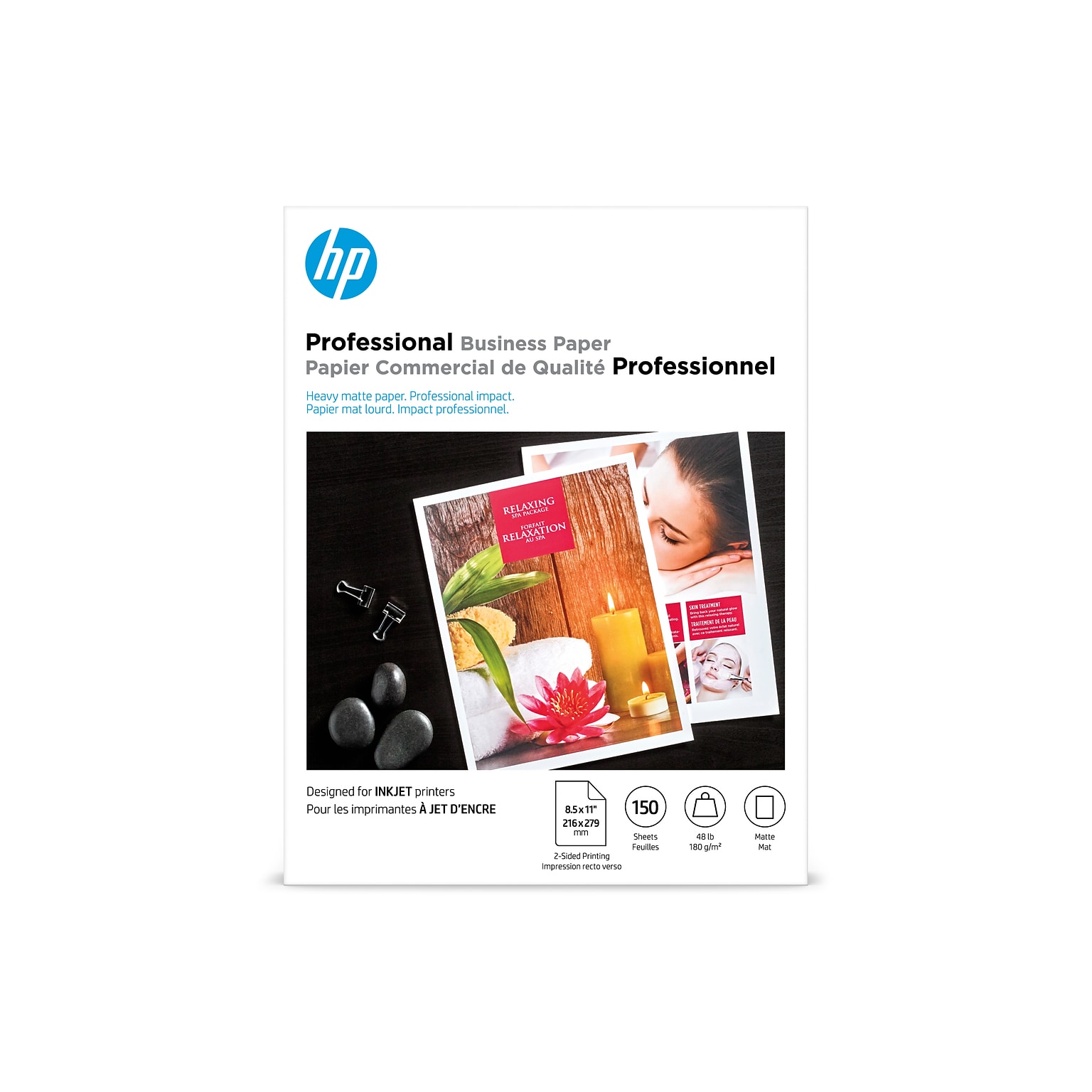 HP Matte Brochure Paper, 8.5 x 11, 150 Sheets/Pack (CH016A)