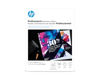 HP Inkjet Glossy Brochure Paper, 11 x 17, 150 Sheets/Pack (CG932A)